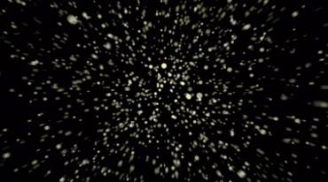 粒子圆点颗粒空中穿梭漂浮炸开散落特效视频素材