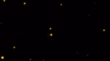 漂浮的黄色圆点亮点粒子后期合成特效视频素材