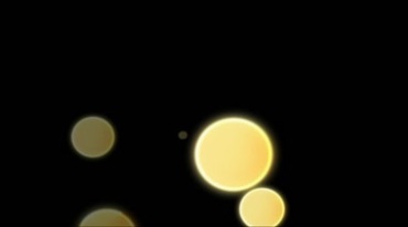 漂浮的黄色圆点圆斑光斑后期叠加合成视频素材