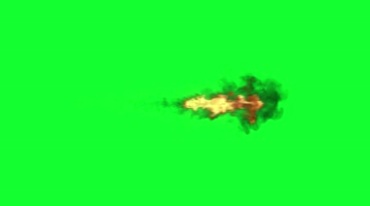 火焰喷射火焰枪火舌绿屏抠像通道后期特效视频素材