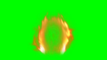 火焰喷火烈焰烈火绿屏抠像后期特效视频素材