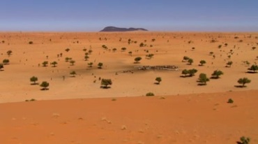 红色沙漠荒漠大漠航拍视频素材