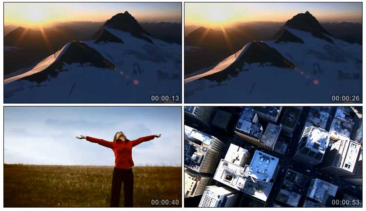 大自然雪山生命现代文明片头企业宣传片视频素材