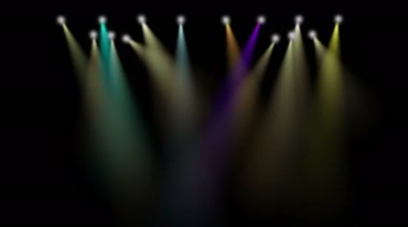 舞台灯光七彩射灯透明通道免抠像后期特效视频素材