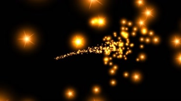 金光粒子炫光闪烁透明通道后期特效视频素材