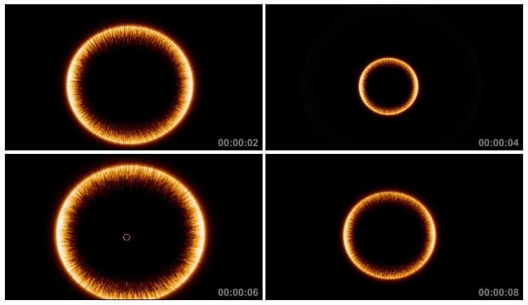 圆圈圆光穿越之门动态特效视频素材