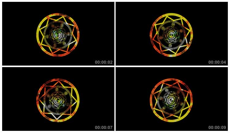魔法阵图案动态光效视频素材