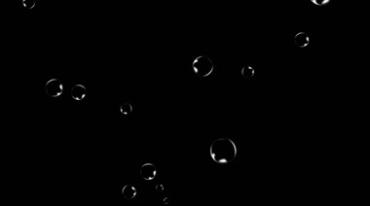 圆泡气泡透明泡泡飘浮透明通道免抠像后期特效视频素材