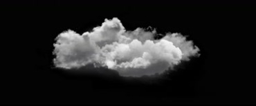 4K超清空中云团云朵云彩透明通道免抠像后期特效视频素材