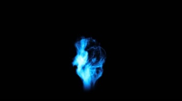 蓝色火焰烈焰魔法火焰后期抠像特效视频素材