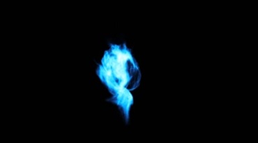 蓝色火焰烈焰魔法火焰后期抠像特效视频素材