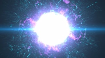 宇宙星体爆炸散发炫光动态特效视频素材