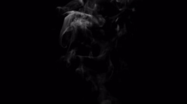 香烟烟气升腾飘散动态特效视频素材