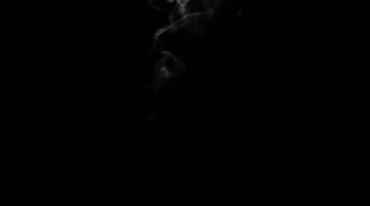 香烟烟气升腾飘散动态特效视频素材