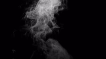 烟气冒烟青烟升腾透明通道后期特效视频素材