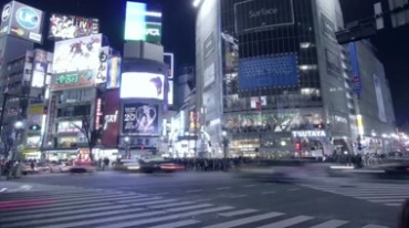 穿梭光影东京延时摄影实拍视频素材