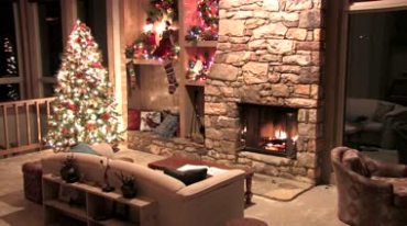 圣诞节房间布置圣诞树彩灯Led视频素材