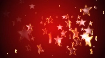 圣诞节五角星上升红色背景视频素材