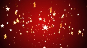 圣诞五角星红色背景视频素材