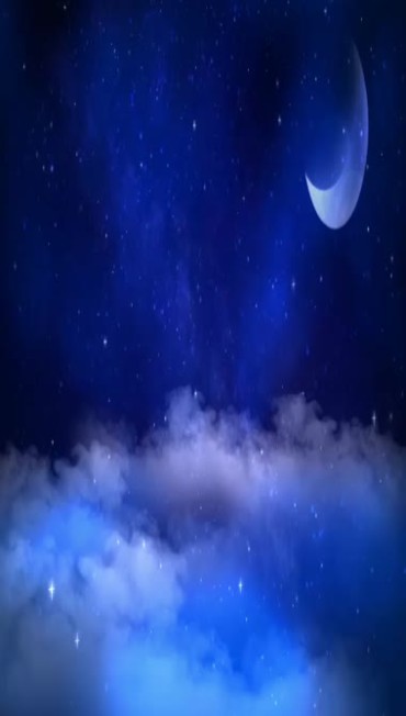月光彩虹门花拱门竖屏特效视频素材