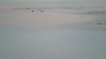 冬日沙漠航拍视频素材