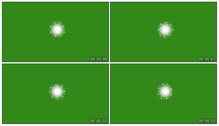 白色圆圈法术粒子绿屏抠像后期特效视频素材