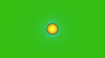 灵珠魔珠魔球散发灵气绿屏抠像后期特效视频素材