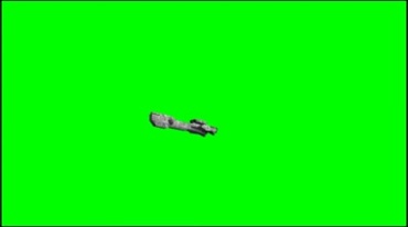 UFO战舰宇宙飞船绿屏抠像后期特效视频素材