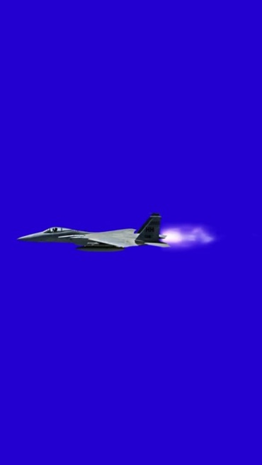 美国F15 F22战斗飞机蓝屏抠像后期特效视频素材
