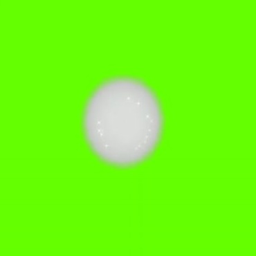 白色圆圈光点发光绿幕抠像特效视频素材