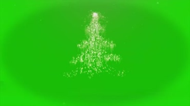 新年圣诞节闪亮粒子绿屏抠像后期特效视频素材