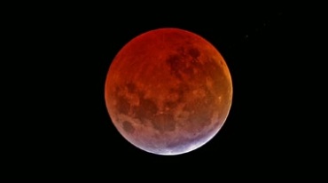 红色月亮超级大月亮中秋节抠像后期特效视频素材