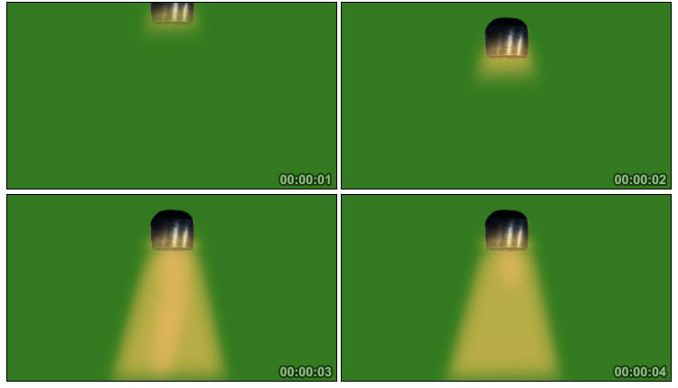 法海钵盂黄光法术绿屏抠像后期特效视频素材