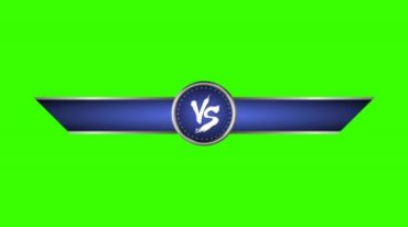 格斗对战VS血条血量绿屏抠像后期特效视频素材