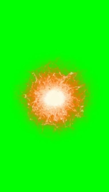火球火焰团绿屏抠像法术特效视频素材