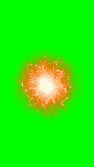 火球火焰团绿屏抠像法术特效视频素材