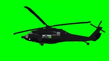 直升飞机绿屏后期特效视频素材