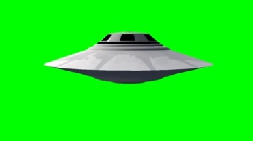 UFO飞碟不明飞行物绿屏抠像后期特效视频素材