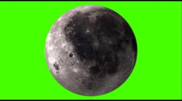 月球表面荒凉星球绿屏抠像后期特效视频素材