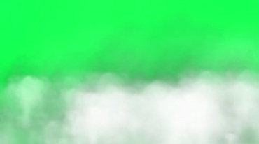 白色烟雾弥漫烟效绿幕抠像后期特效视频素材