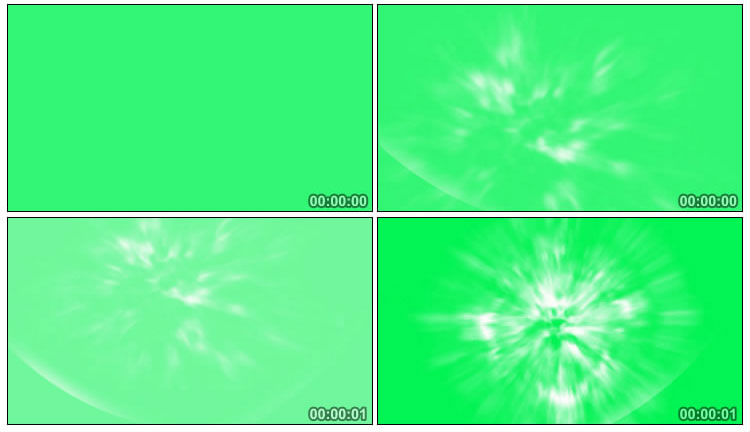 震荡波冲击波扩散绿屏抠像后期特效视频素材