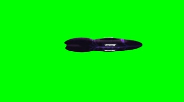 外星飞船太空船太空舱绿屏抠像后期特效视频素材