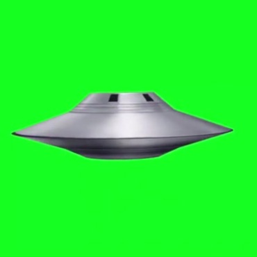 UFO飞碟外星飞船绿屏抠像后期特效视频素材