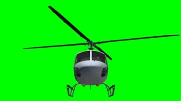 直升机旋翼旋转绿屏抠像特效视频素材
