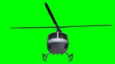 直升机旋翼旋转绿屏抠像特效视频素材