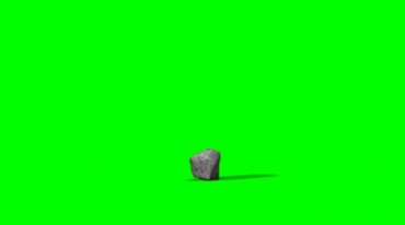 石头爆炸碎块碎石绿屏抠像后期特效视频素材