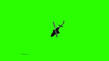 直升机空中坠毁爆炸绿屏抠像后期特效视频素材