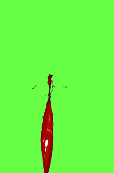 喷血流血溅血绿屏抠像后期特效视频素材