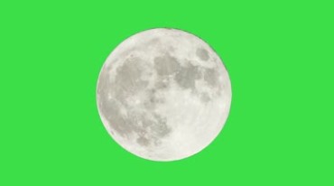 月食天狗食月满月逐渐消失绿屏抠像后期特效视频素材