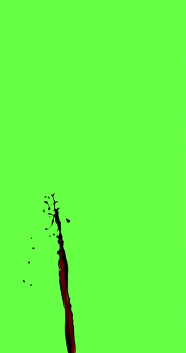 喷血射血绿屏抠像后期特效视频素材